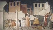 St Sylvester Sealing thte Dragon's Mouth (mk08), Ambrogio Lorenzetti